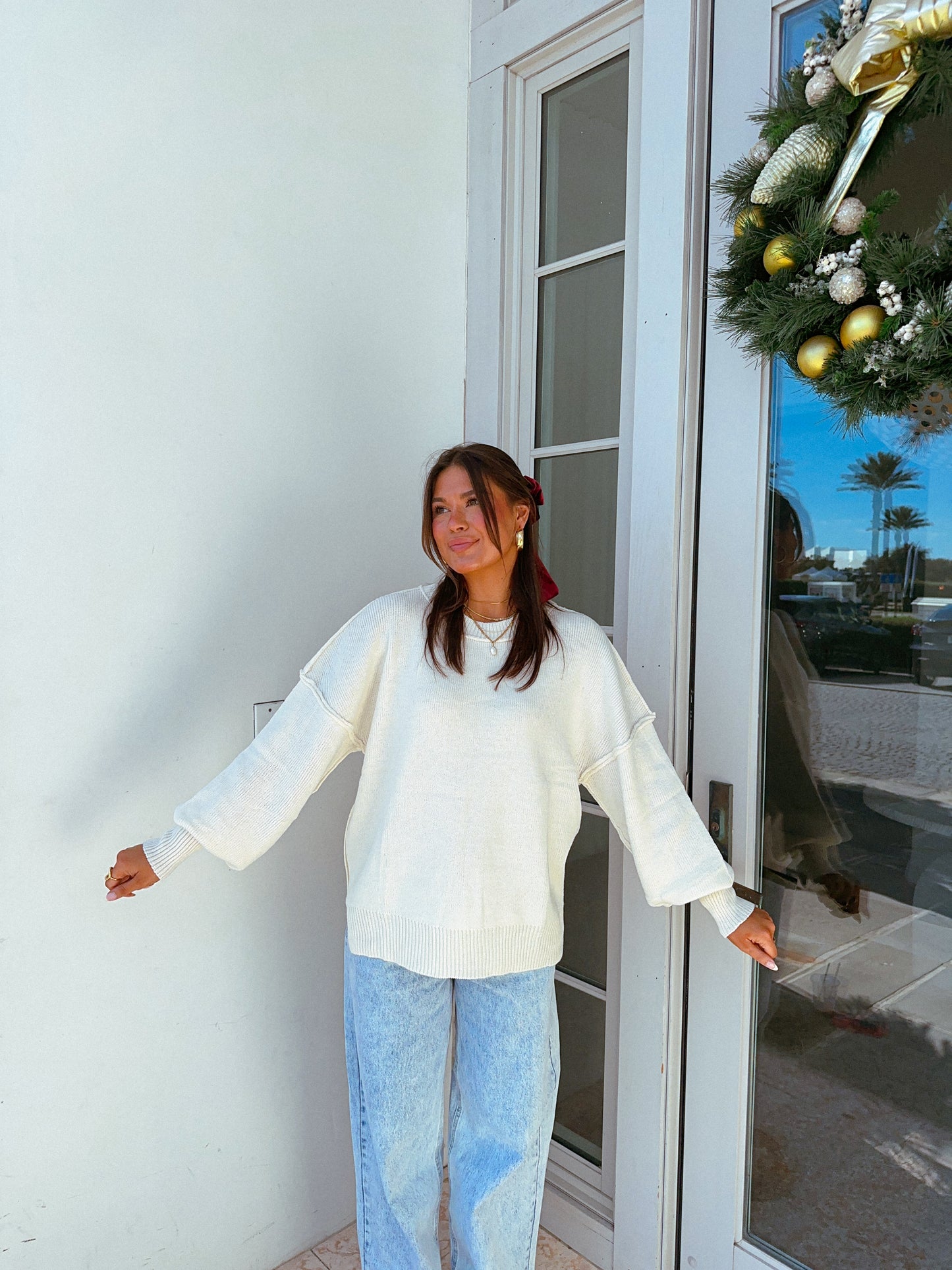 Simply the Best Sweater, Ivory