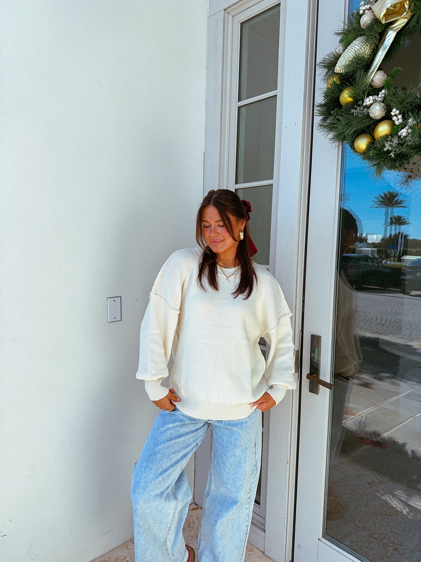 Simply the Best Sweater, Ivory
