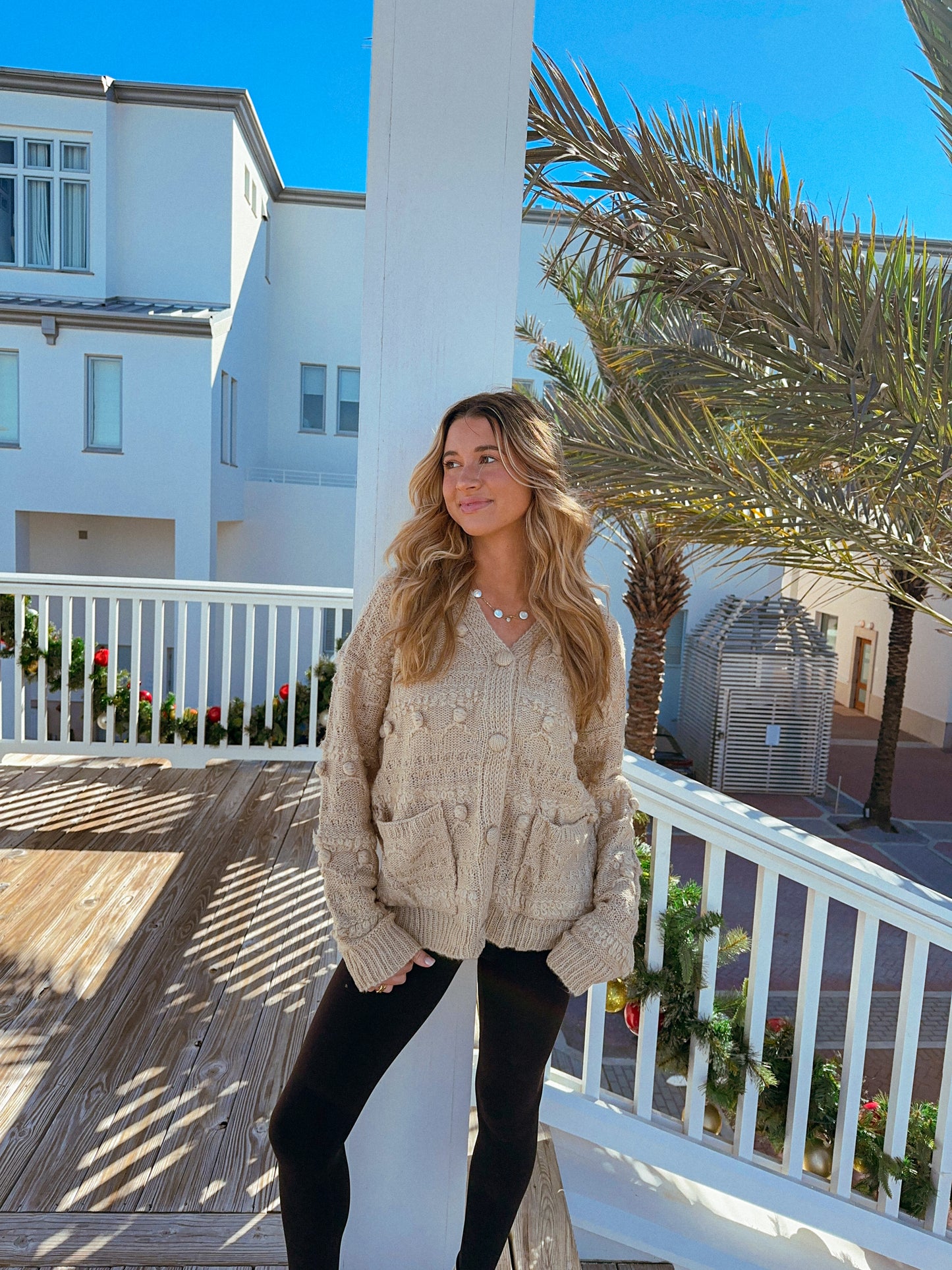 Harmony Sweater Cardigan, Beige