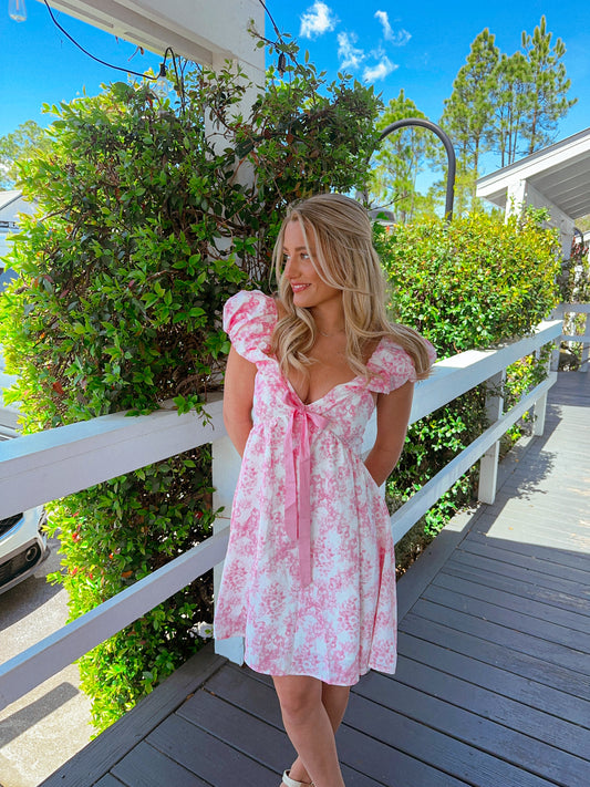 Garden Party Dress, Pink