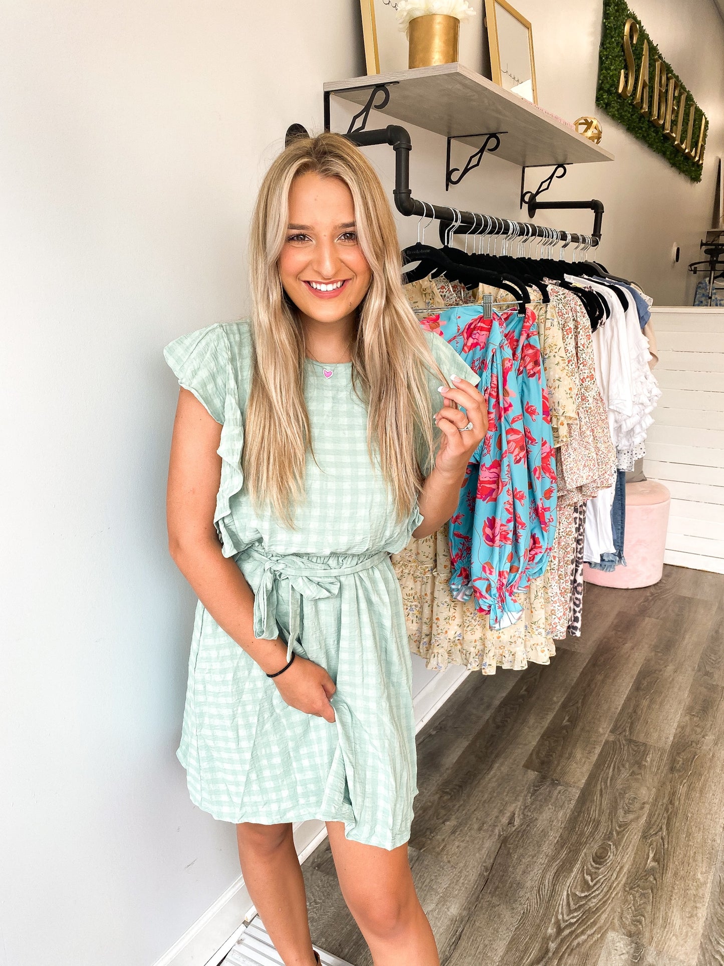 Warm Breeze Dress, Sage