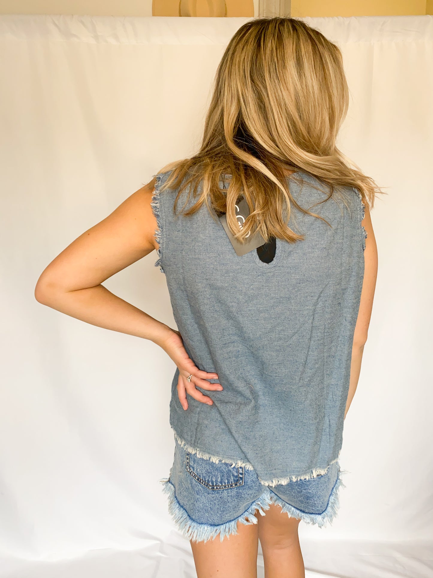 Sweet Love Tank, Denim