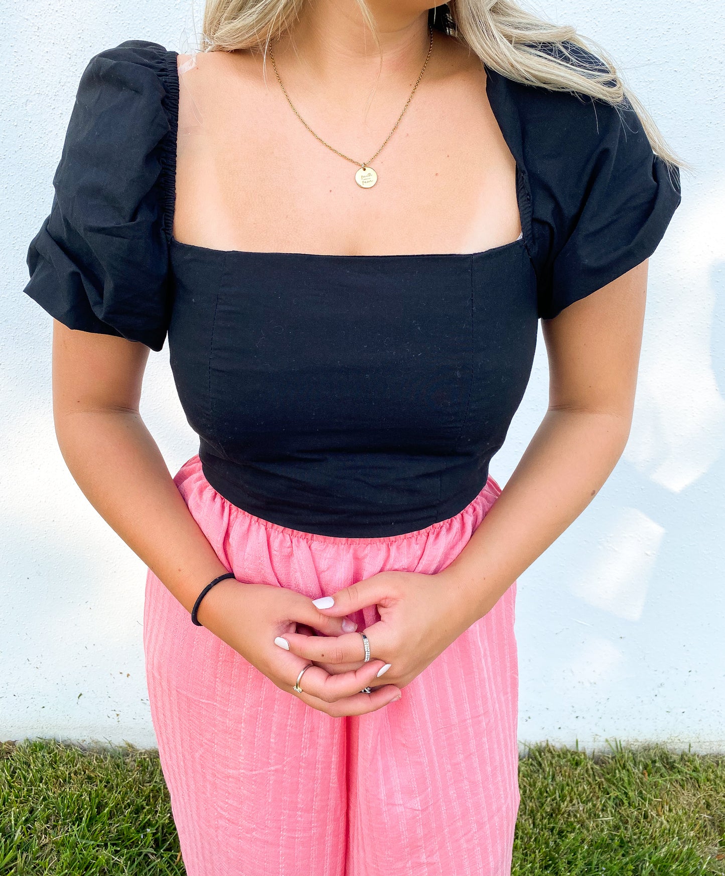 Night Out Top, Black