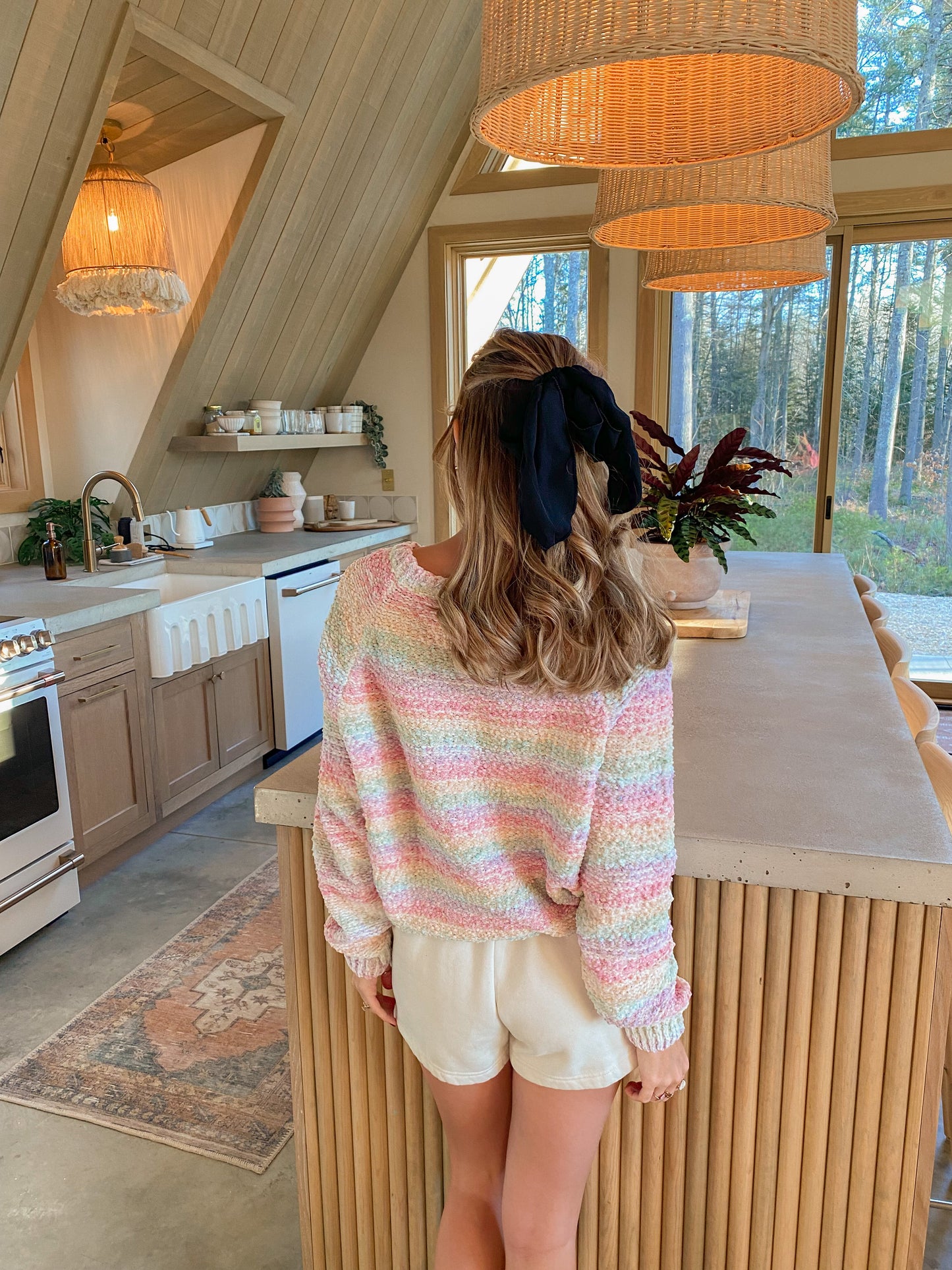 Positive Vibes Sweater, Pastels