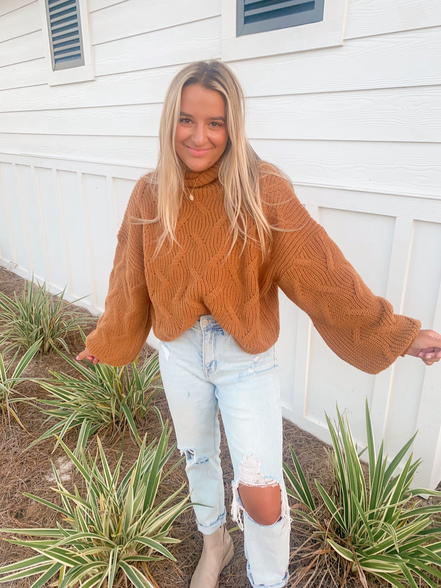 Only Cozy Days Sweater, Brown Sugar
