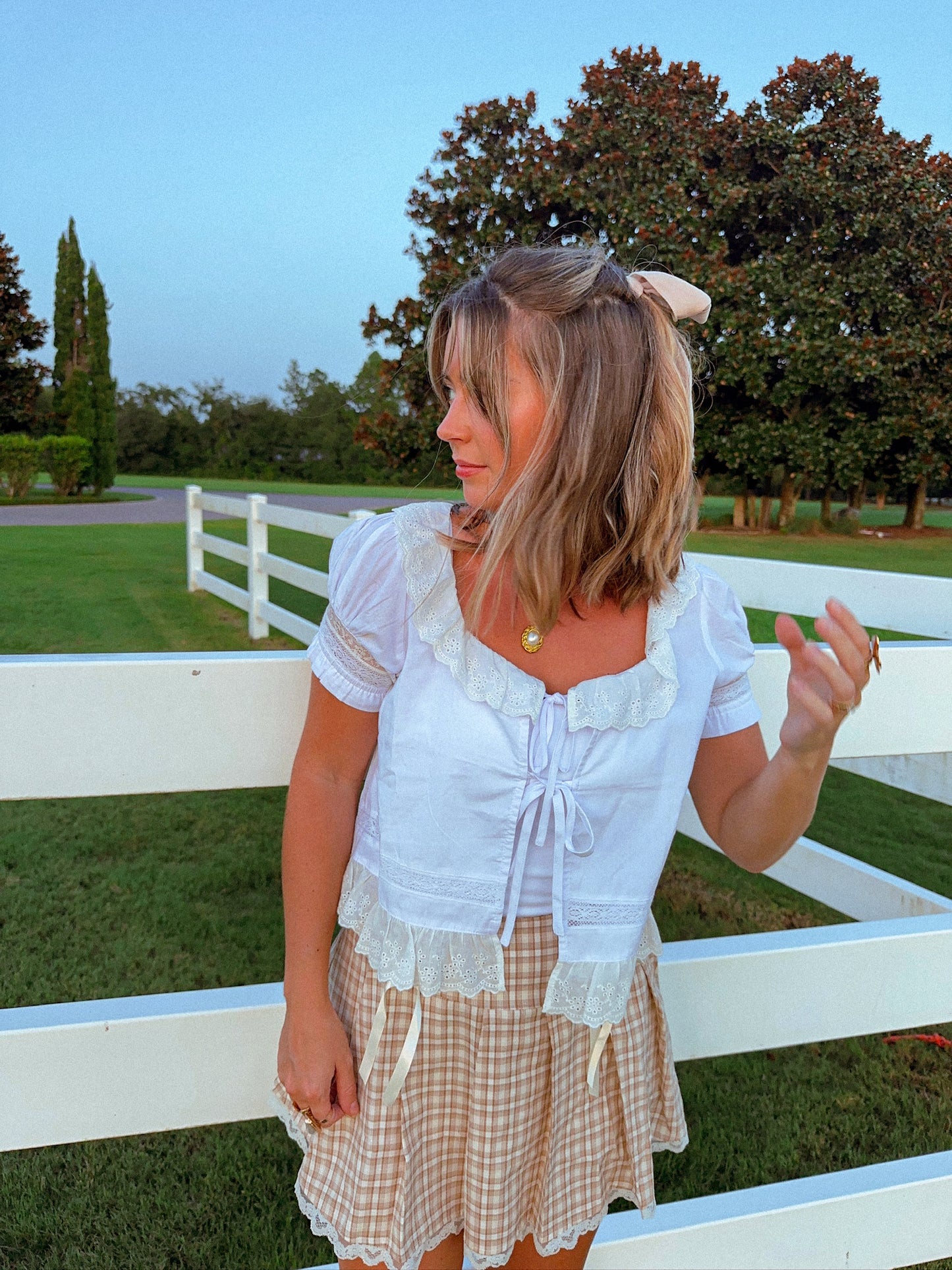 Sweet Change Top, White