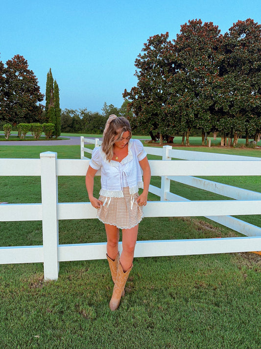 Sweet Change Top, White