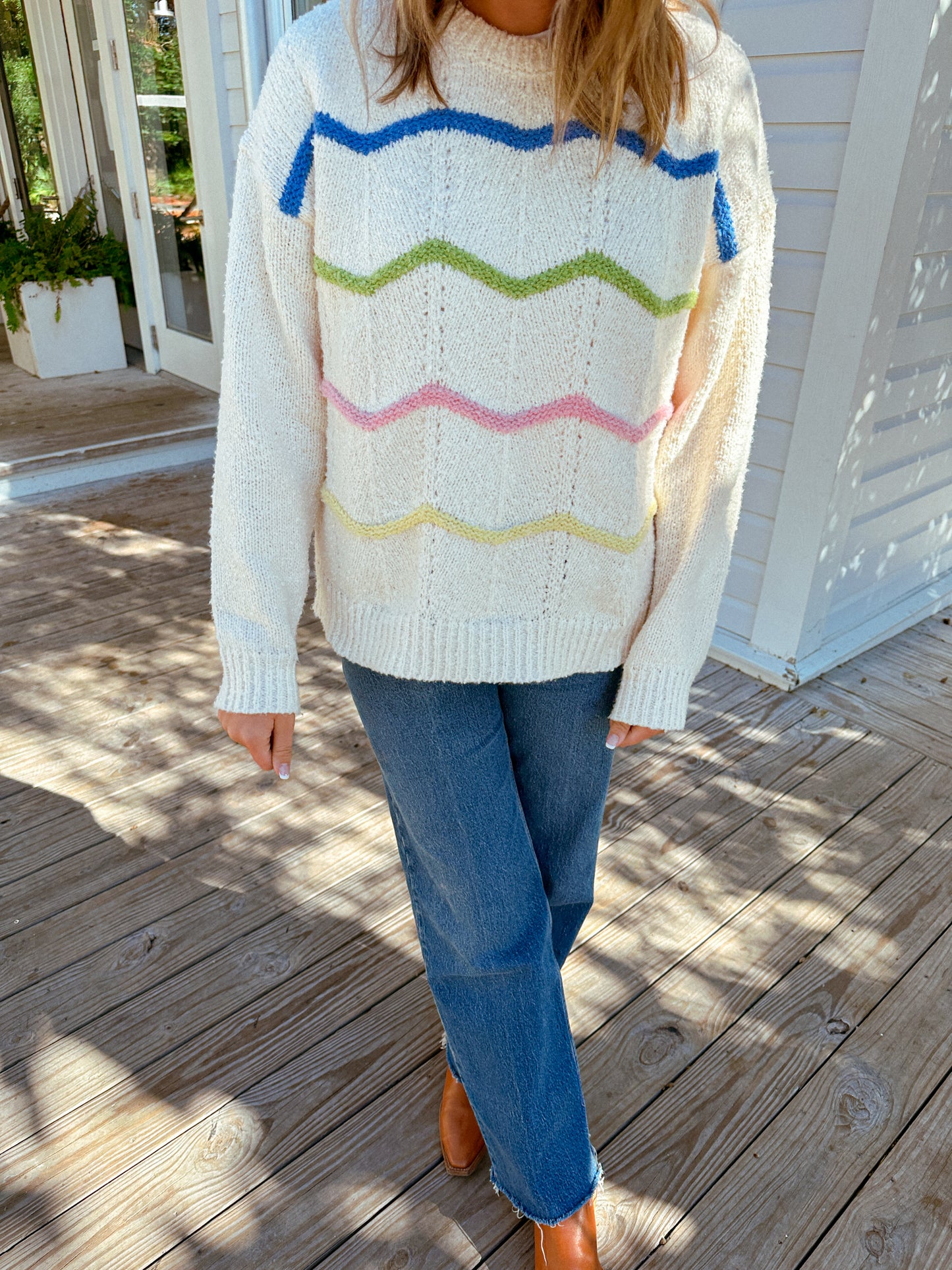 Just Add Color Sweater, Cream