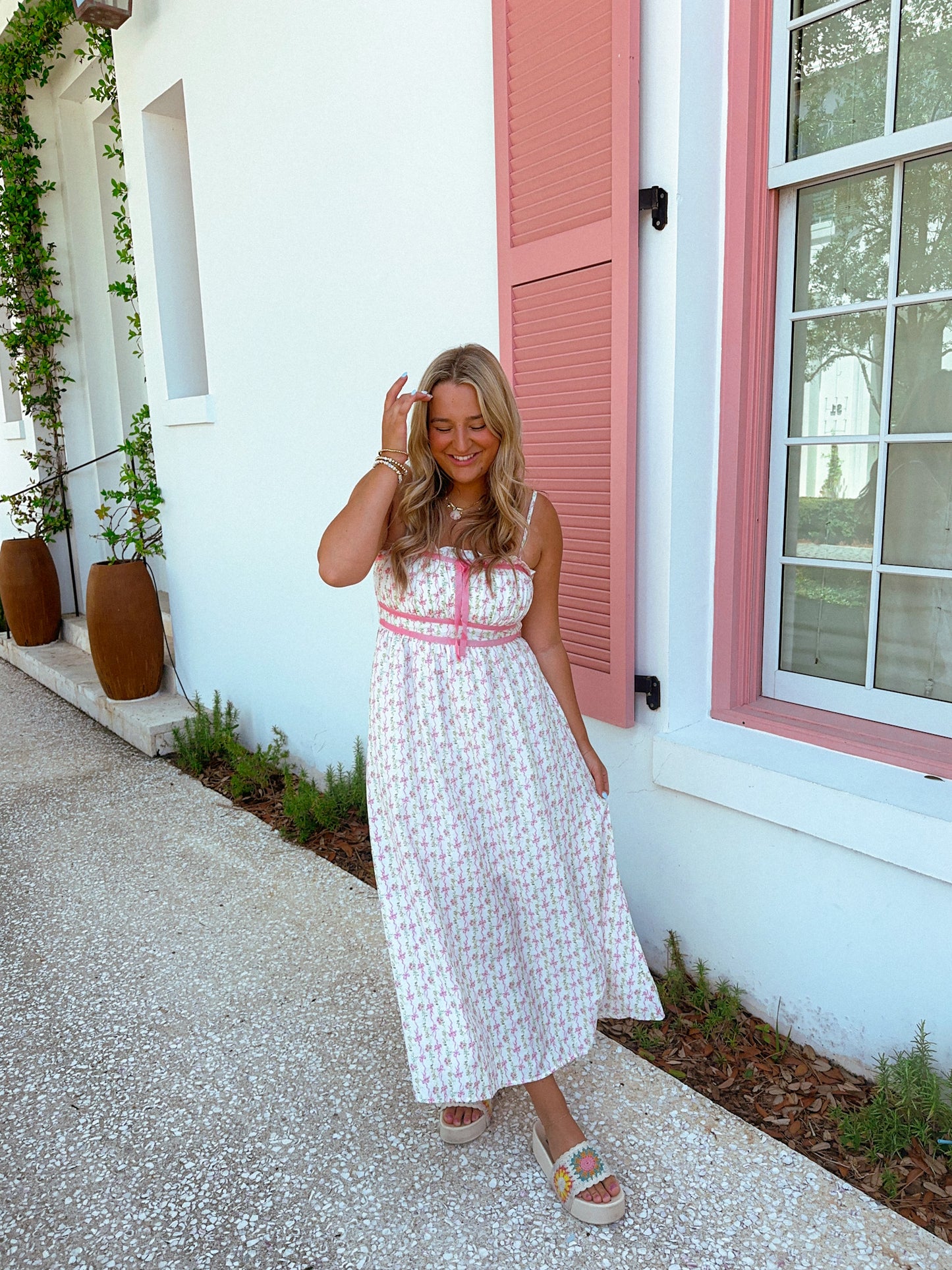 Sweet Summertime Dress, Pink