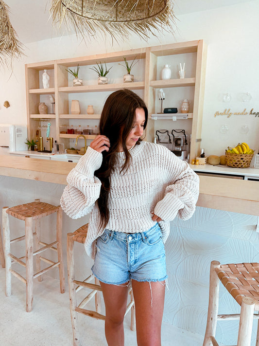Cozy Love Sweater, Cream