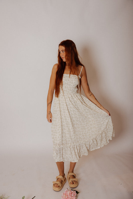 Blooming Love Dress, Sage