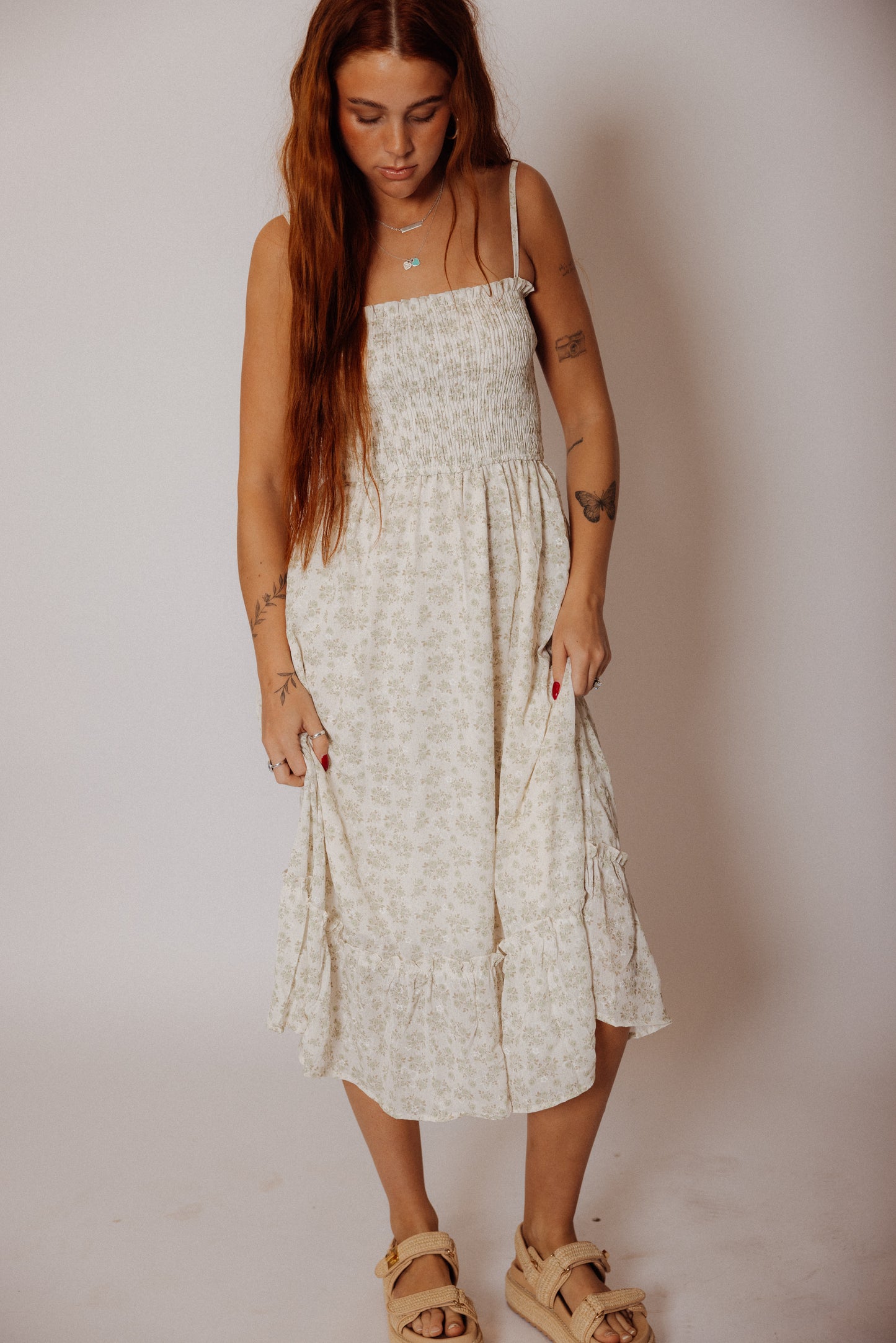 Blooming Love Dress, Sage