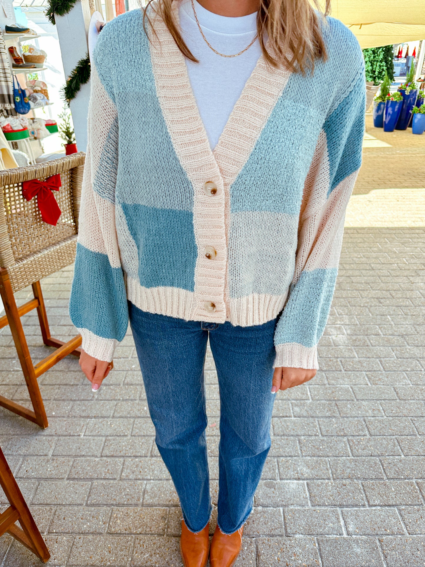 First Snowfall Sweater, Blue
