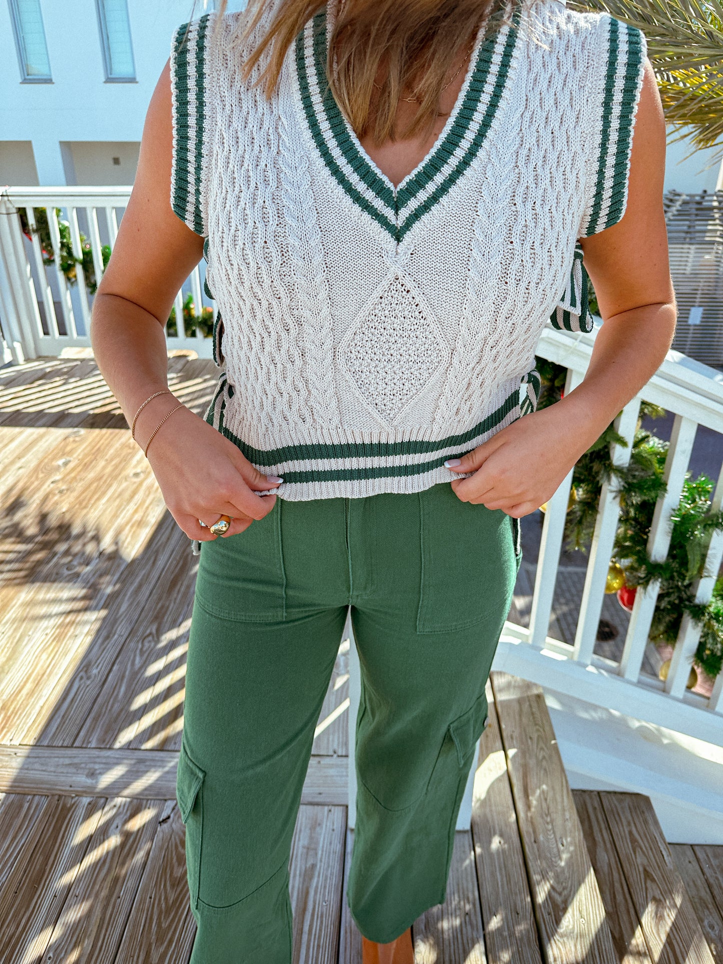 Elliot Sweater Vest, Green