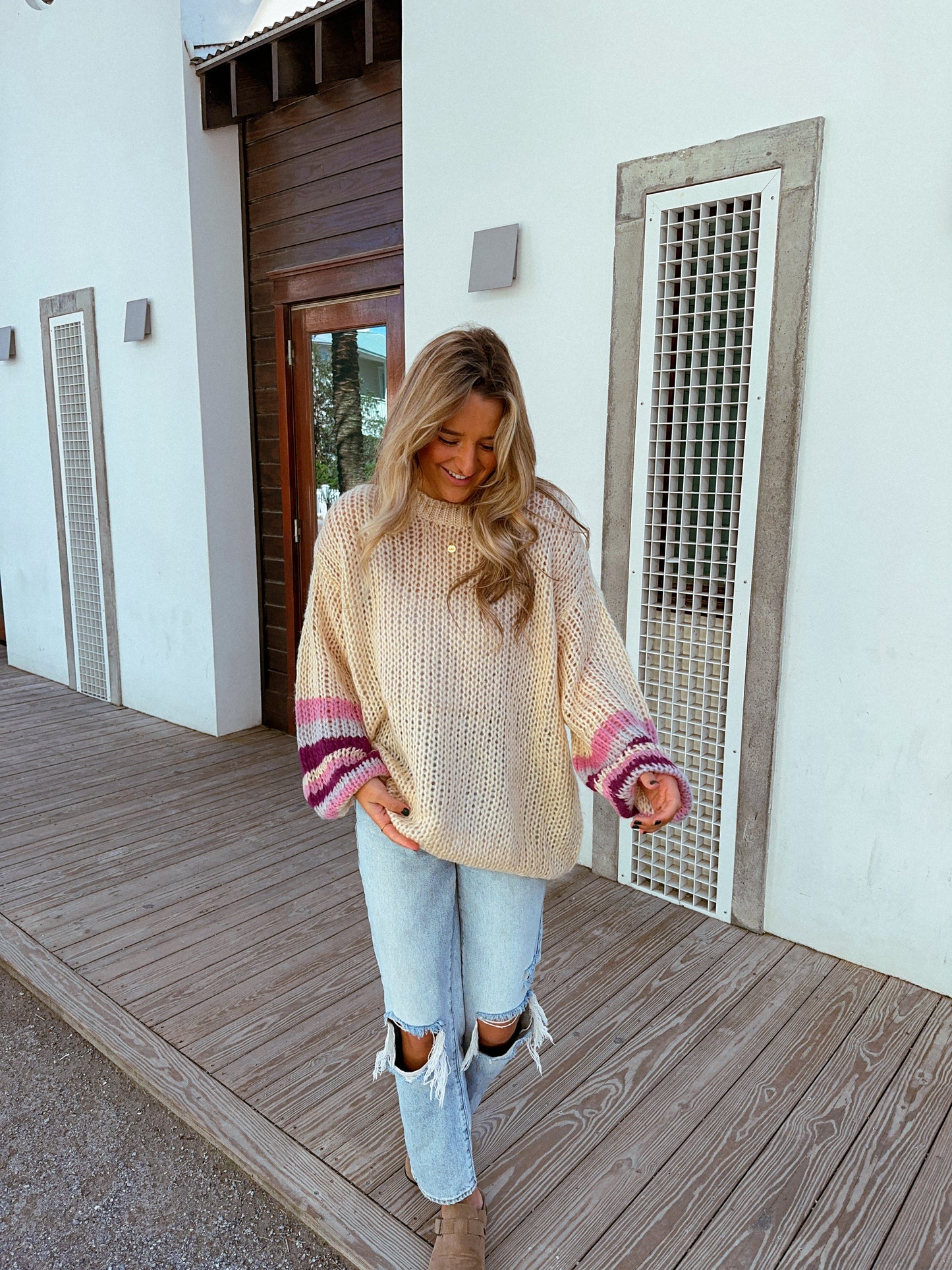 Only Comfy Sweater, White