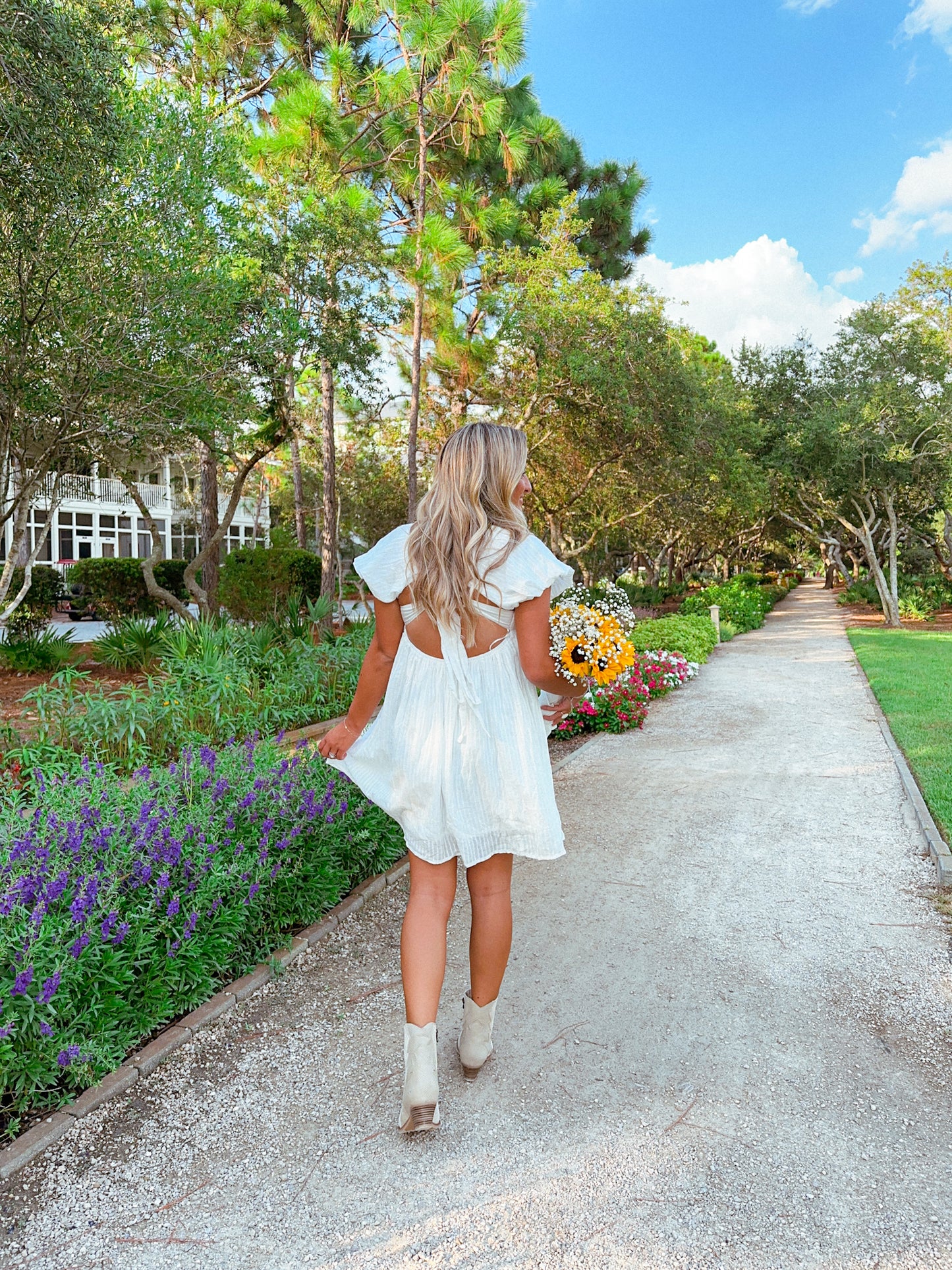 Rosemary Dress, White