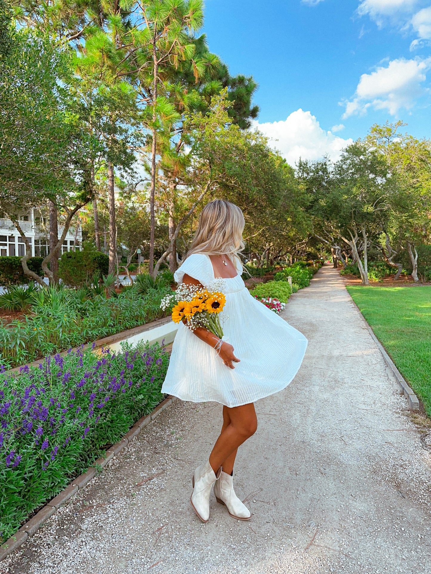 Rosemary Dress, White