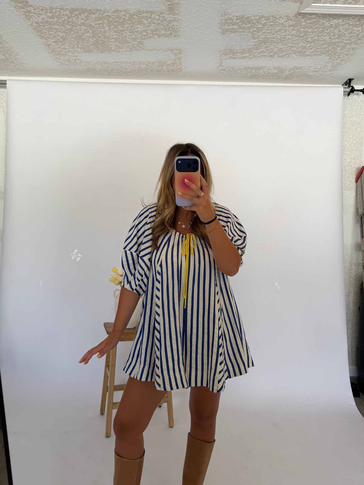 Picnic Perfect Romper, Royal Blue