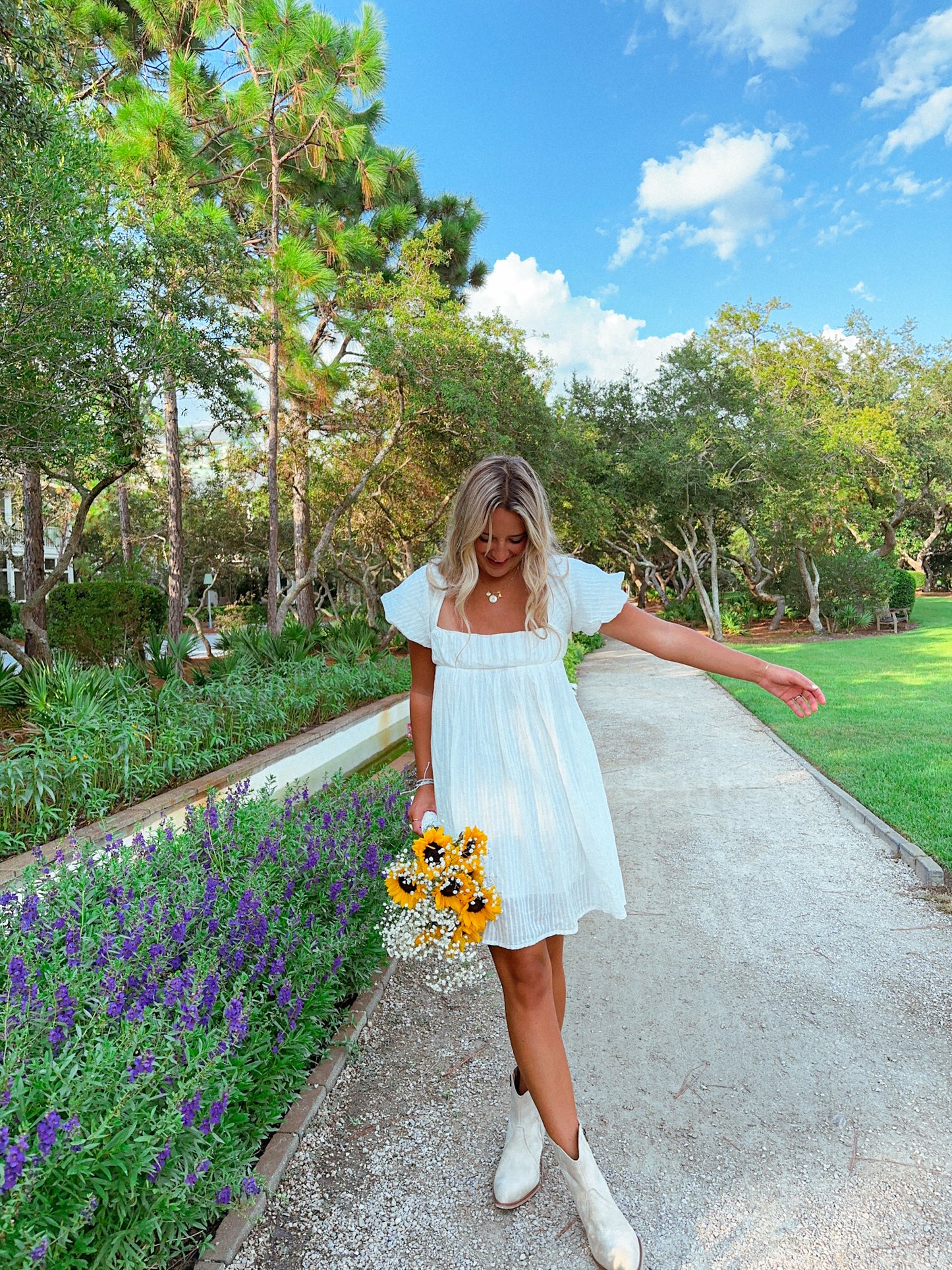 Rosemary Dress, White