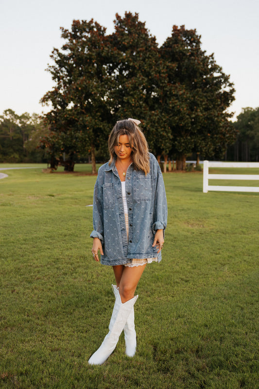 The Sabrina Denim Jacket, Blue