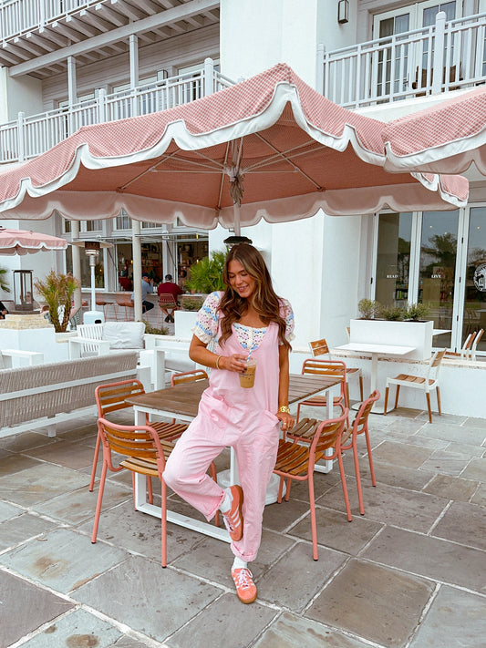 Keep It Sweet Jumpsuit, Pink