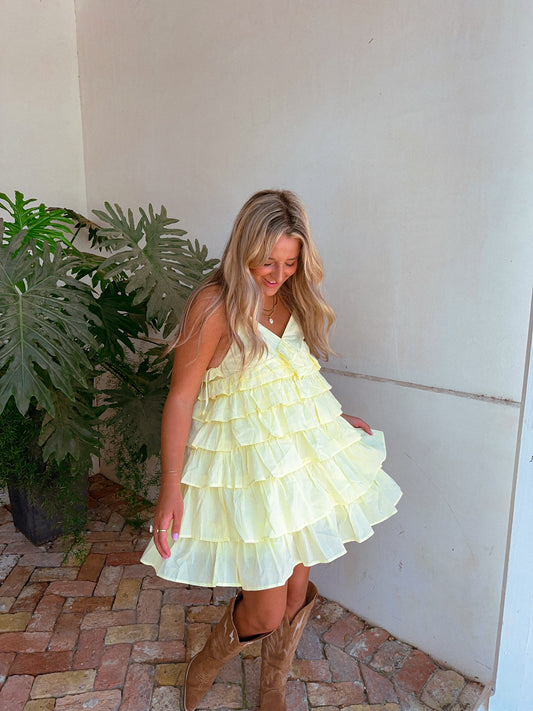 Sunshine Girl Dress, Yellow