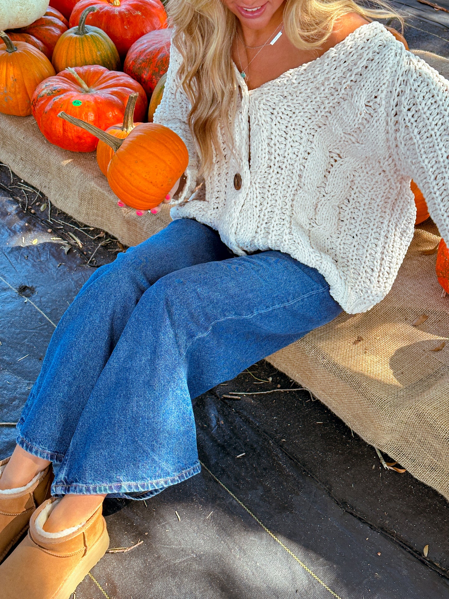 Coziest Days Sweater, Beige