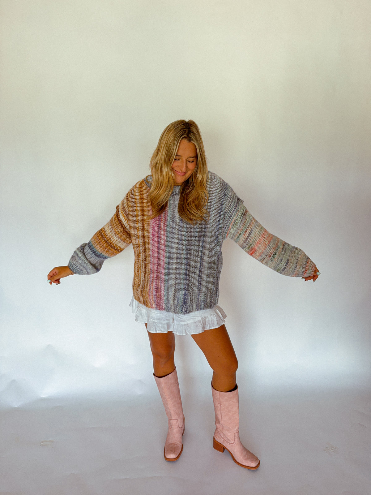 Colorful Fall Sweater, Multi