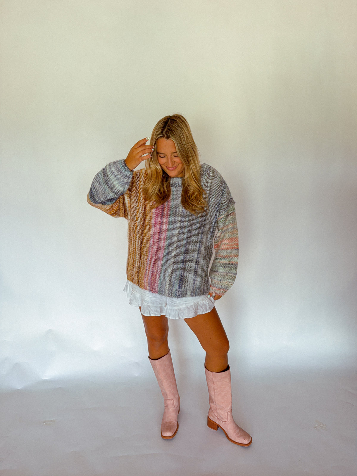 Colorful Fall Sweater, Multi