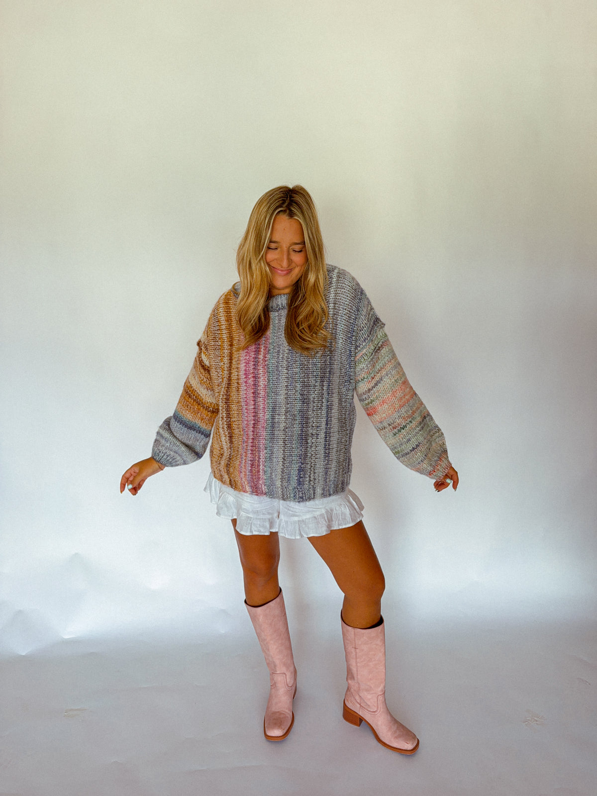 Colorful Fall Sweater, Multi