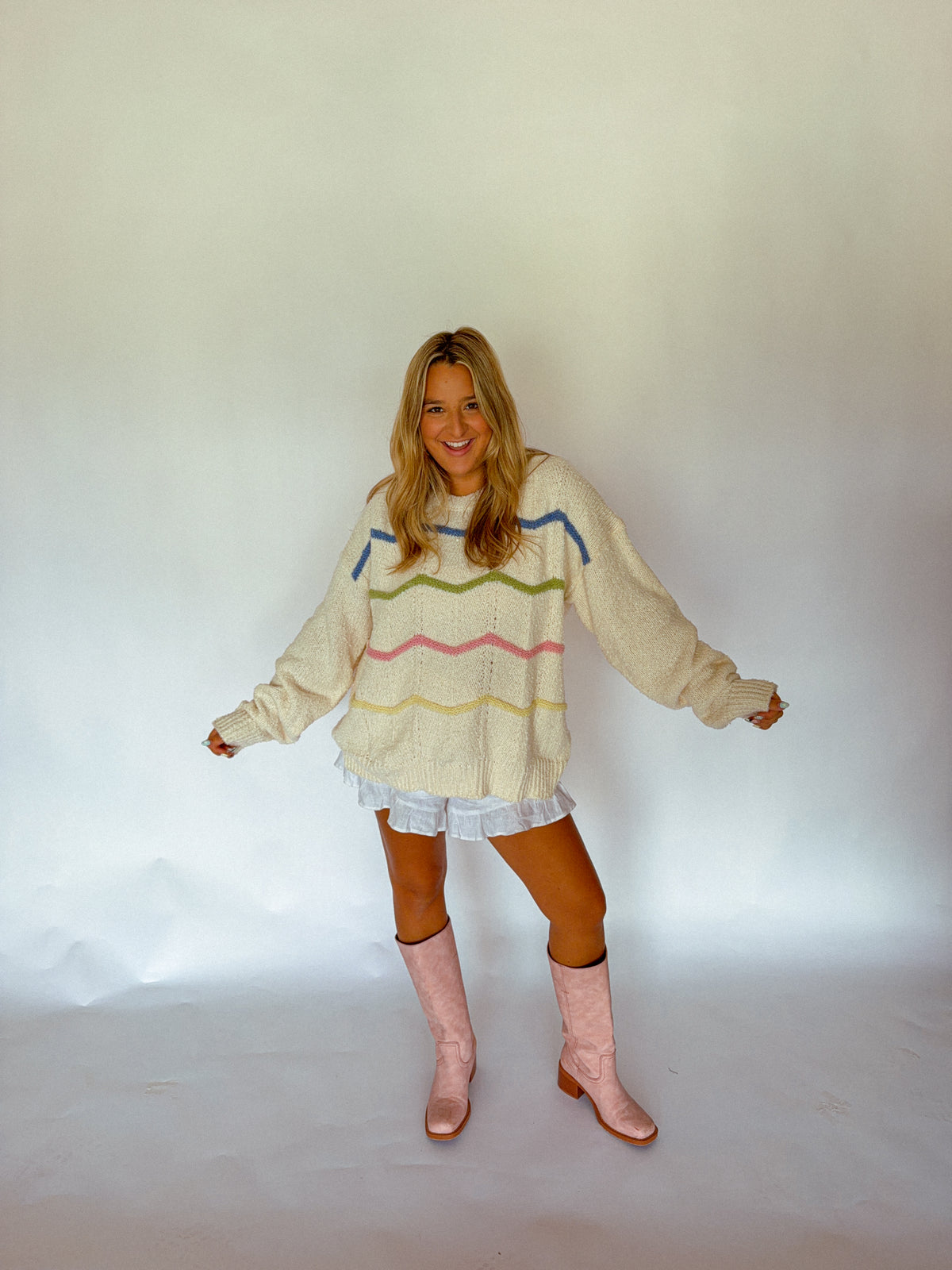 Just Add Color Sweater, Cream