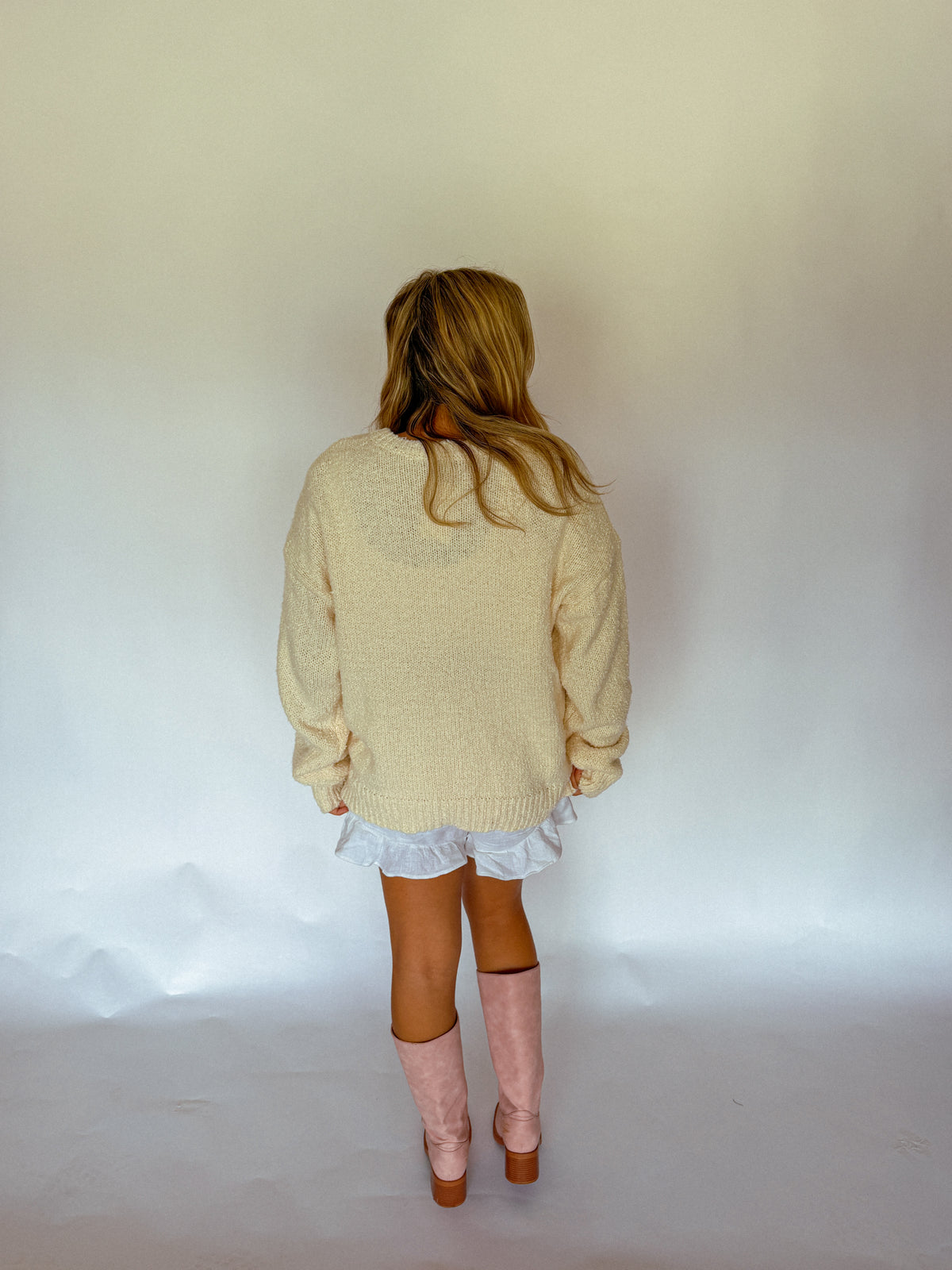 Just Add Color Sweater, Cream