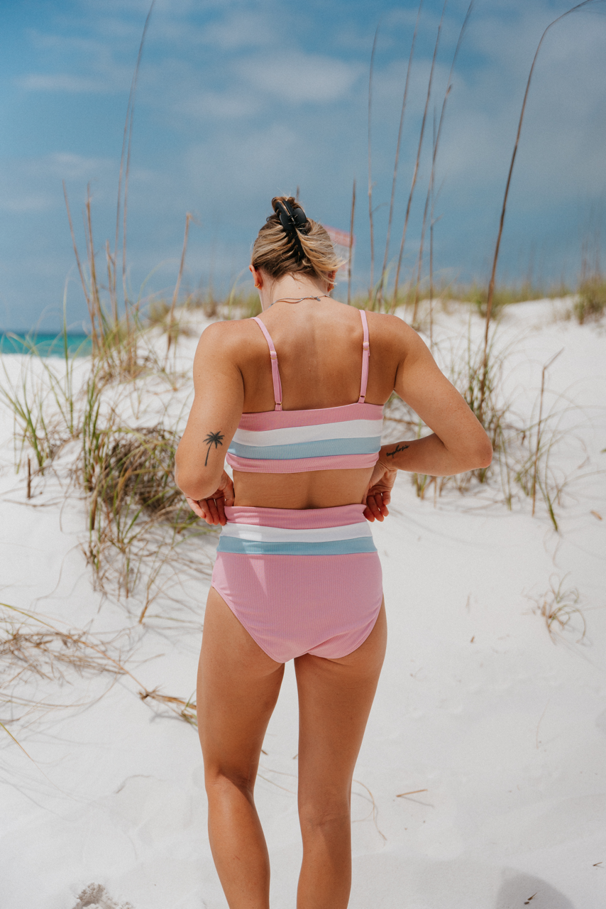 Beach Girl Bikini Top, Pink