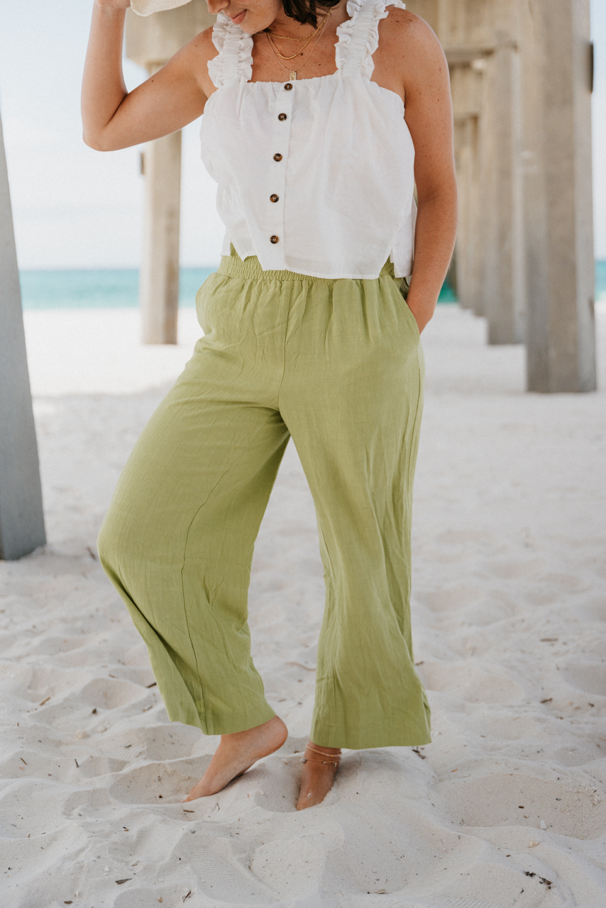 Sweet Breeze Pants, Light Green