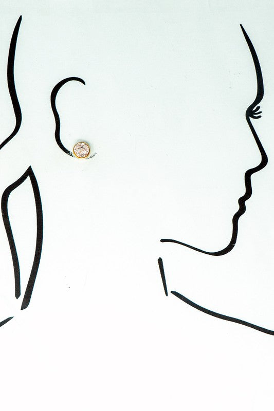 Simple Thought Earrings, Silver