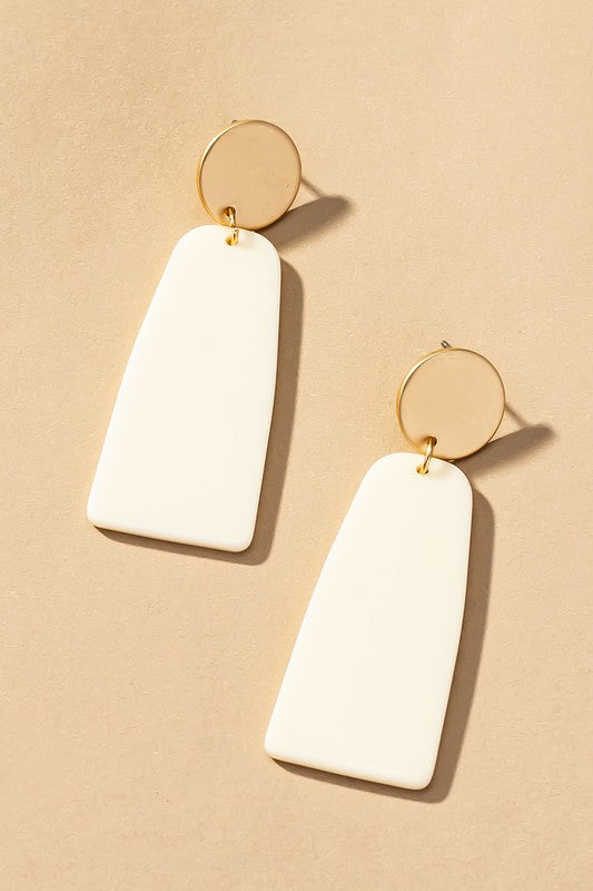 Perfect Addition Earrings, Cream