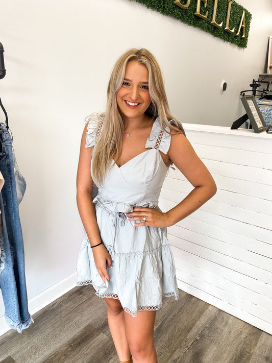 Last Chance Skirt, Blue Grey