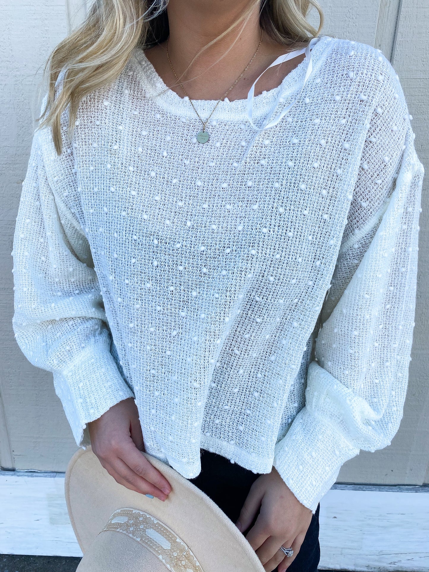 Winter White Sweater, Ivory
