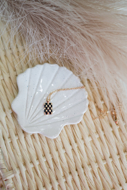Sunny Surf Necklace, Black