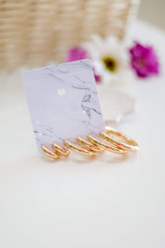 Sunset Dip Earrings, Gold