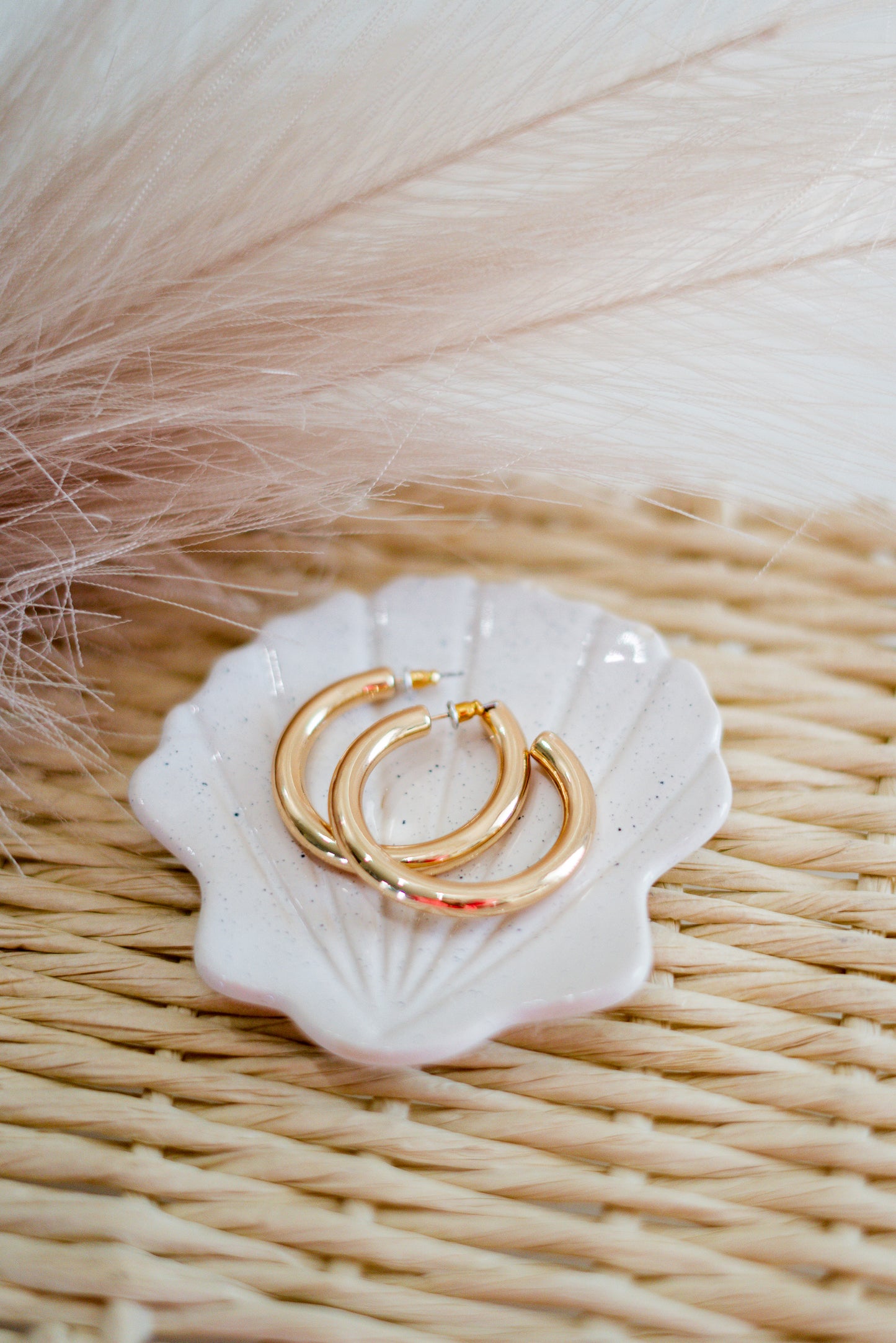 Sunset Dip Earrings, Gold